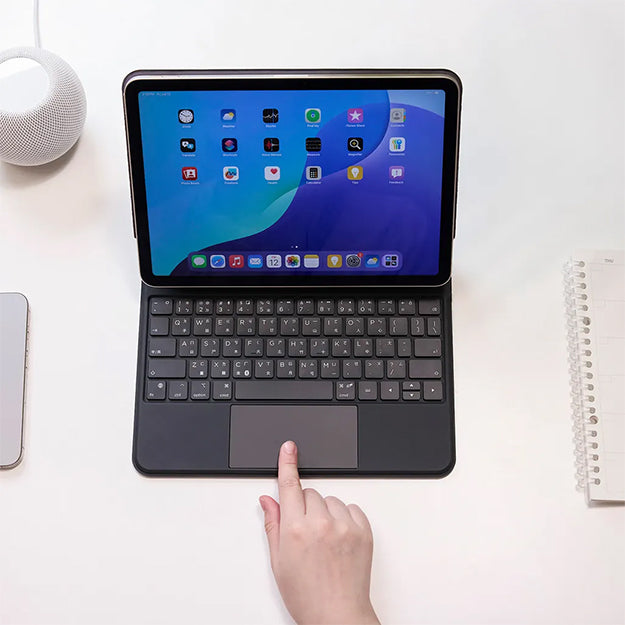 Adam Elements Matrix 12 iPad Magic Keyboard For iPad Air 13" M2 , Pro 12.9" (3rd - 6th Gen) - Black