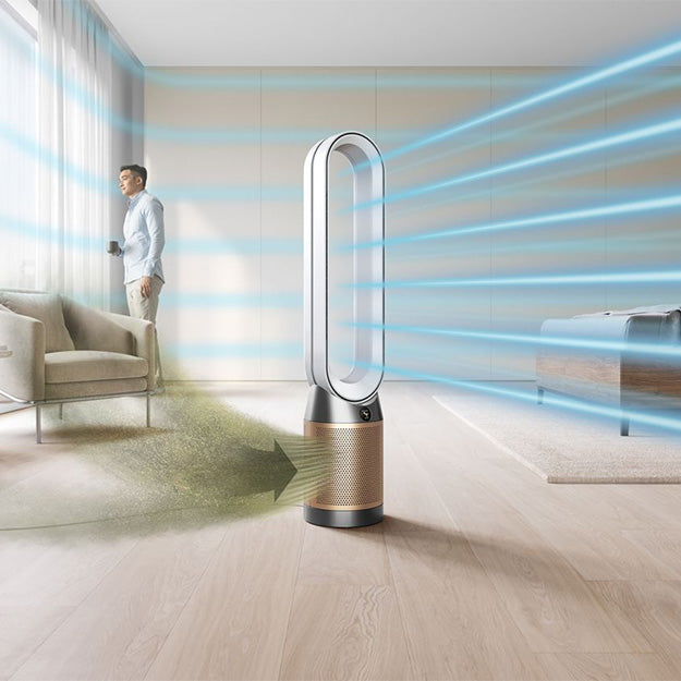 Dyson Purifier Cool Formaldehyde TP09 Purifying Fan - White/Gold