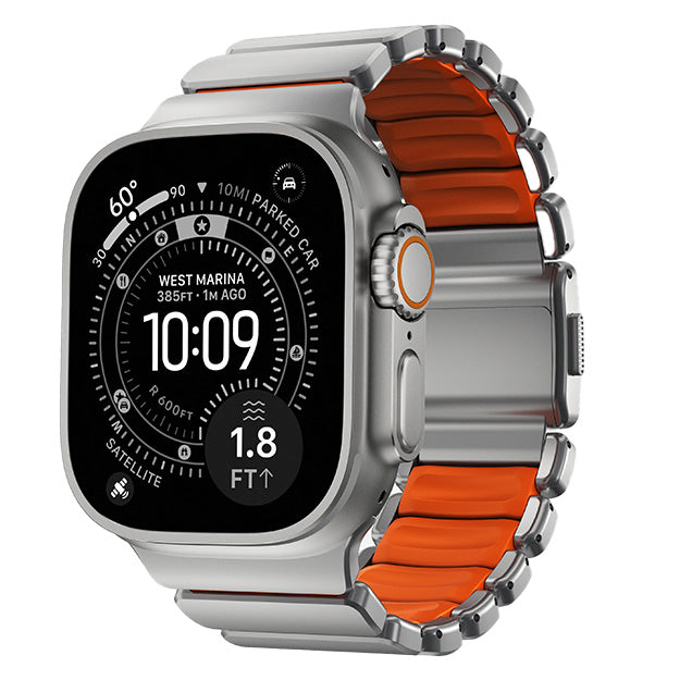 Nomad Stratos Titanium Band For Apple Watch 49mm