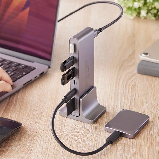 Adam Elements CASA HUB Pro S USB-C 12-in-1 Multi-Function Hub - Grey