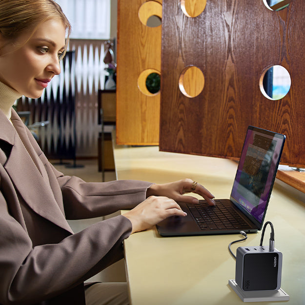 UGreen Nexode 4 Port PD/USB Wall Charger - Grey