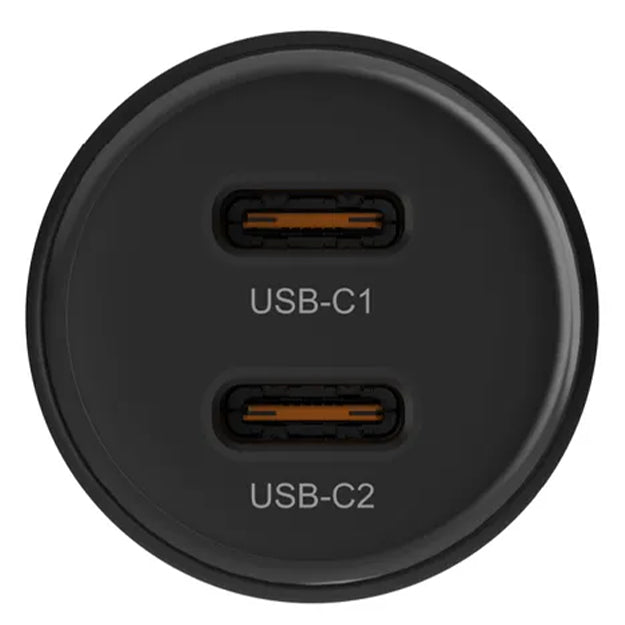Adam Elements OMNIA C40 40W Fast Dual USB-C Car Charger - Black