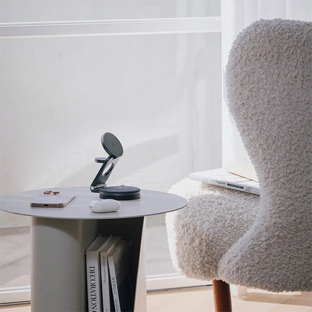 Adam Elements Mag 360 Qi2 3-in-1 Foldable Travel Charging Station - Space Grey