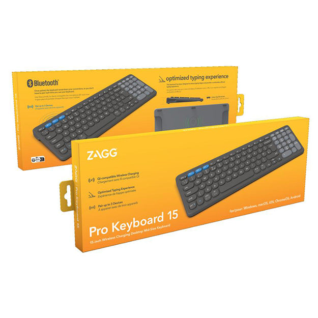Zagg Pro Universal Wireless 15" Full Size Keyboard - Grey