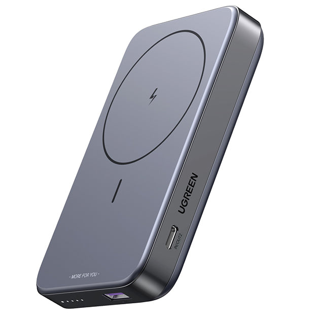 UGreen 10000mAh Magnetic Wireless Power Bank With Kickstand PD20W - Grey