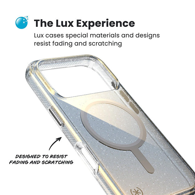 Speck Presidio Lux Glitter Case With MagSafe For iPhone 17 PRO MAX