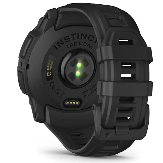 Garmin Instinct 3 Amoled 50mm Rugged GPS Watch (Tactical Edition) - Black With Black Band