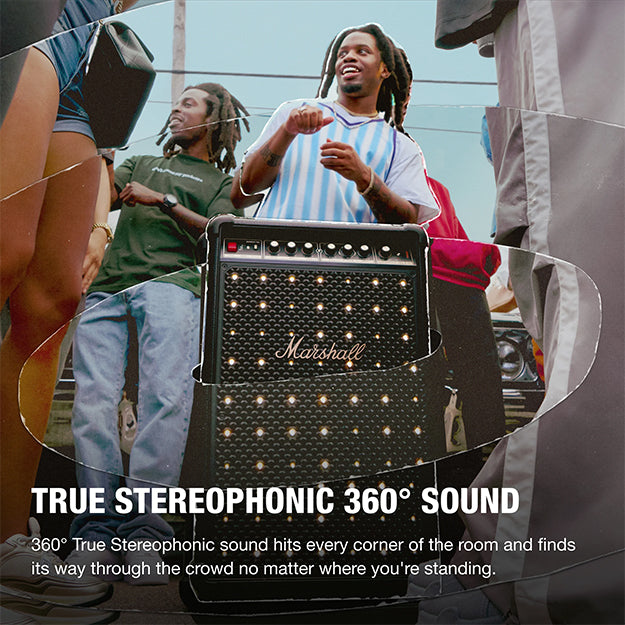 Marshall Bromley 750 Portable Wireless Party Speaker With Bluetooth - Black & Brass