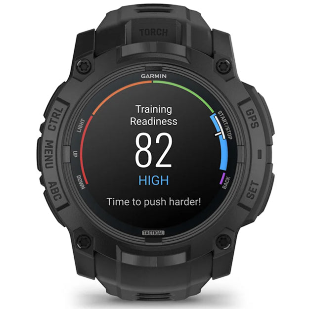 Garmin Instinct 3 Amoled 50mm Rugged GPS Watch (Tactical Edition) - Black With Black Band
