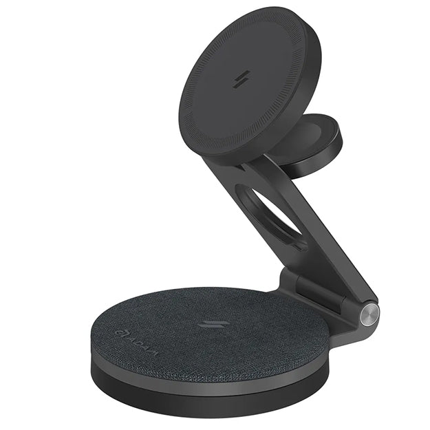 Adam Elements Mag 360 Qi2 3-in-1 Foldable Travel Charging Station - Space Grey