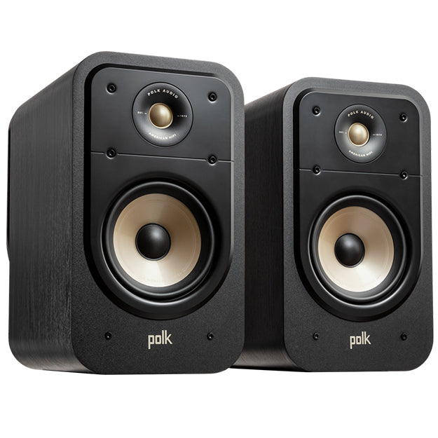 Polka Signature Elite ES20 High-Quality Bookshelf Speakers - Black