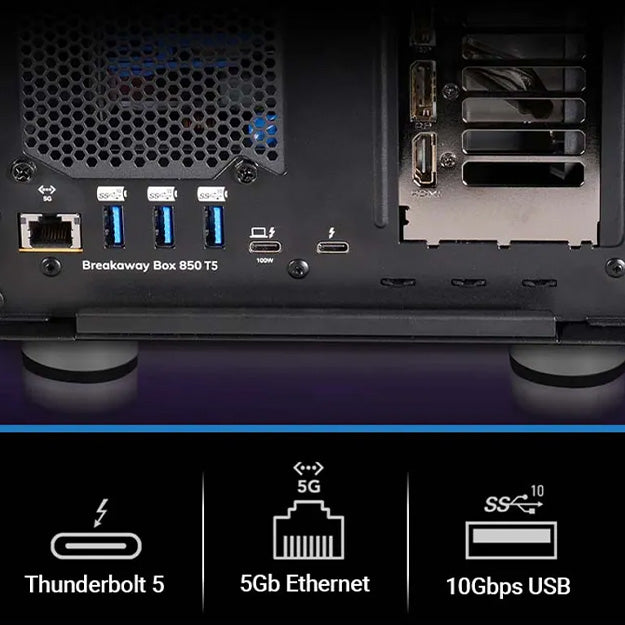 Sonnet Breakaway Box 850T5 (Thunderbolt 5 eGPU Expansion System) - Black & Silver