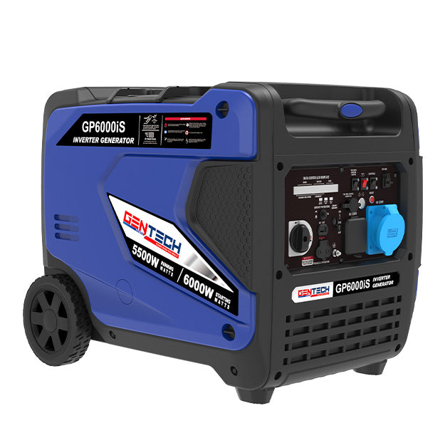 Gentech Power 6 kVA Pure Sine Wave Inverter Generator (GP6000IS) - Black/Blue
