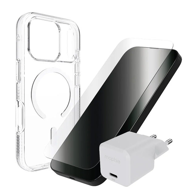 ZAGG Phone Case / Screenguard / Wall Charger Premium Bundle For Apple iPhone 18 PRO / iPhone 17 PRO