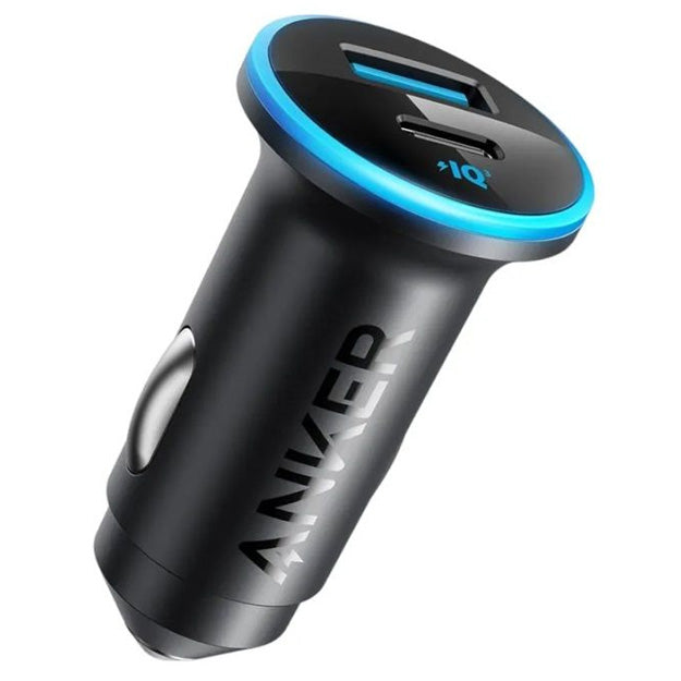 Anker 52.5W Fast Car Charger USB-A & USB-C Dual Device Charging - Black