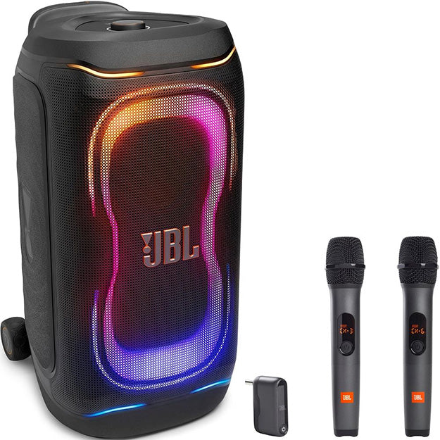 JBL PartyBox 330 Portable Bluetooth Speaker With 2 x JBL Wireless Microphones