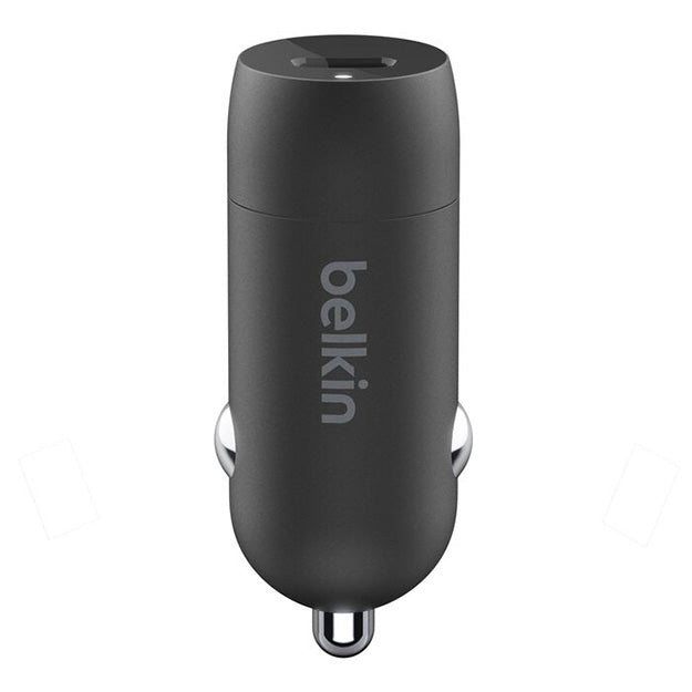 Belkin BoostCharge 30W USB-C Car Charger + USB-C To USB-C Cable - Black