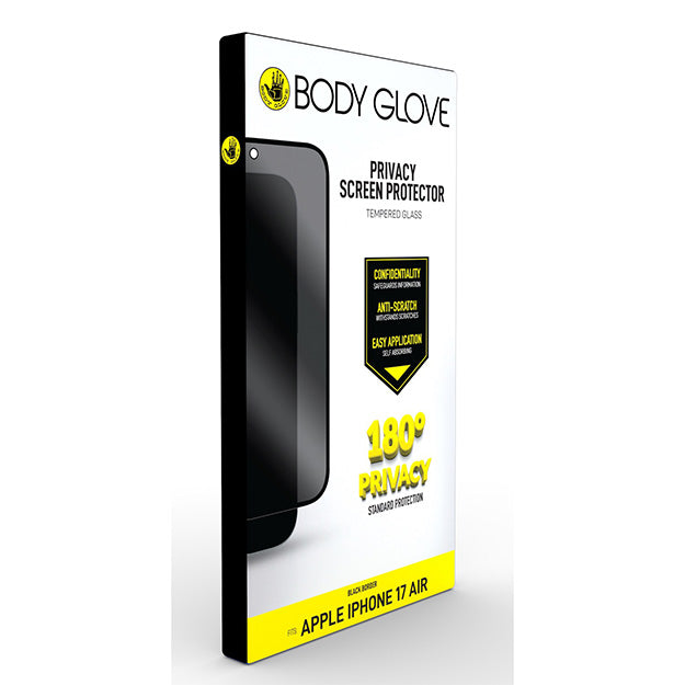 Body Glove Privacy Tempered Glass Screen Protector For Apple iPhone AIR – Black Border