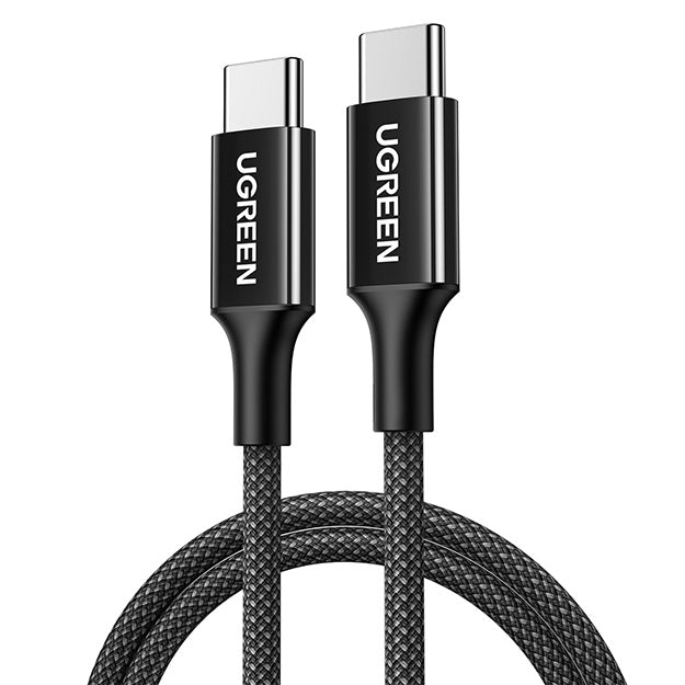 Ugreen Type-C To Type-C Braided Cable 1 Meter 100W - Black