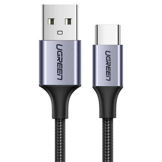 UGreen USB To Type-C Braided Cable 1m - Black