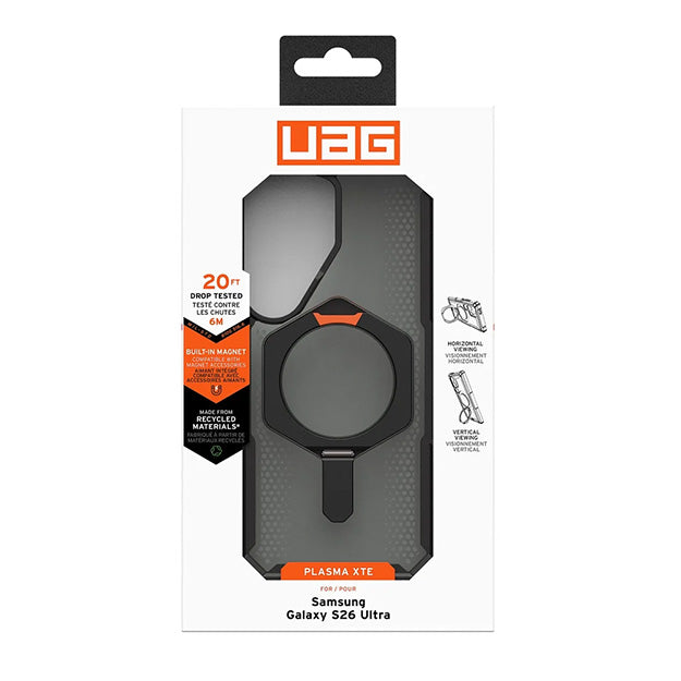 UAG Plasma XTE Magnetic Case For Samsung Galaxy S26 ULTRA - Black & Orange
