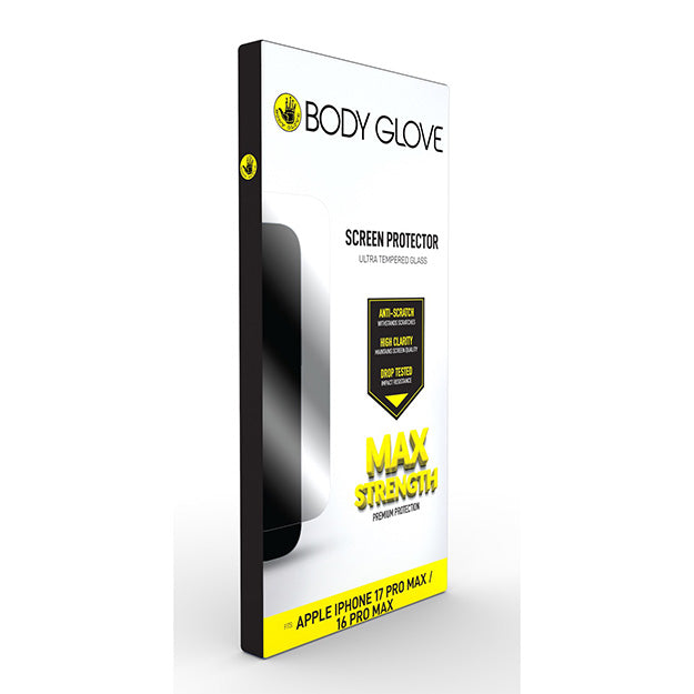 Body Glove Ultra Tempered Glass Screen Protector For Apple iPhone 17 Pro Max / 16 Pro Max – Clear
