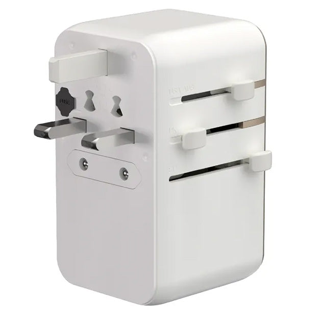 Adam Elements T100L 100W Universal Travel Adapter With Built-In USB-C Cable