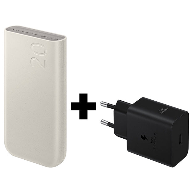 Samsung 20 000mAh Power Bank And 45W Wall Charger Bundle