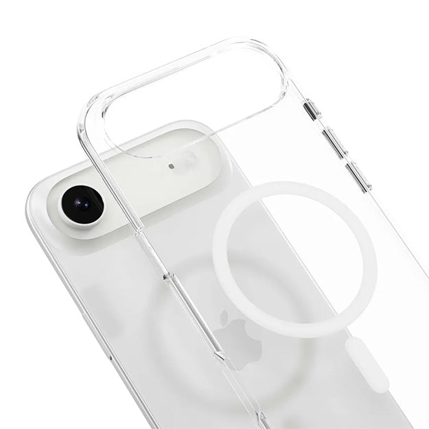 SwitchEasy Bright M Never Yellowing Protective Clear Case With MagSafe For iPhone AIR - Transparent White Ring