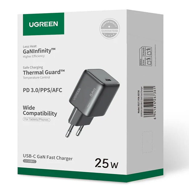 UGreen 1 Port PD Wall Charger 25W - Black