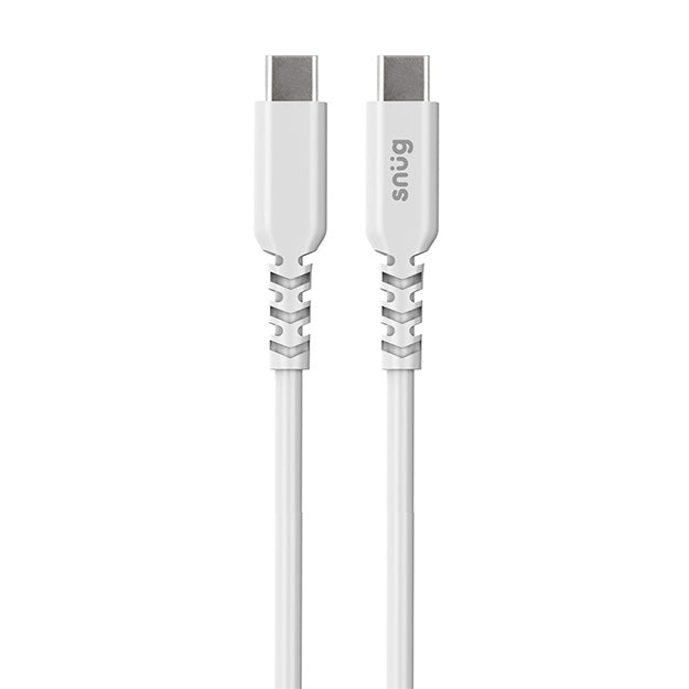 Snug USB-C To USB-C Charging And Data Transfer 1.2m Cable - White