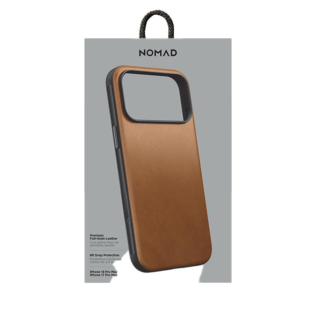 Nomad Modern Leather MagSafe Case For Apple iPhone 18 PRO MAX / 17 PRO MAX