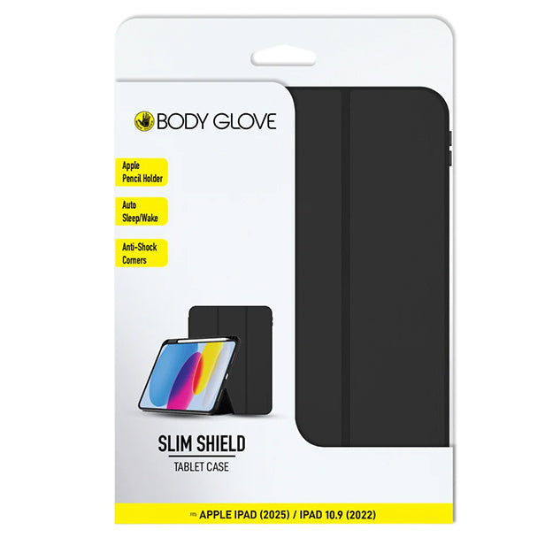 Body Glove Slim Shield Tablet Case For Apple iPad 11 (2025) / iPad 10.9 (2022) - Black