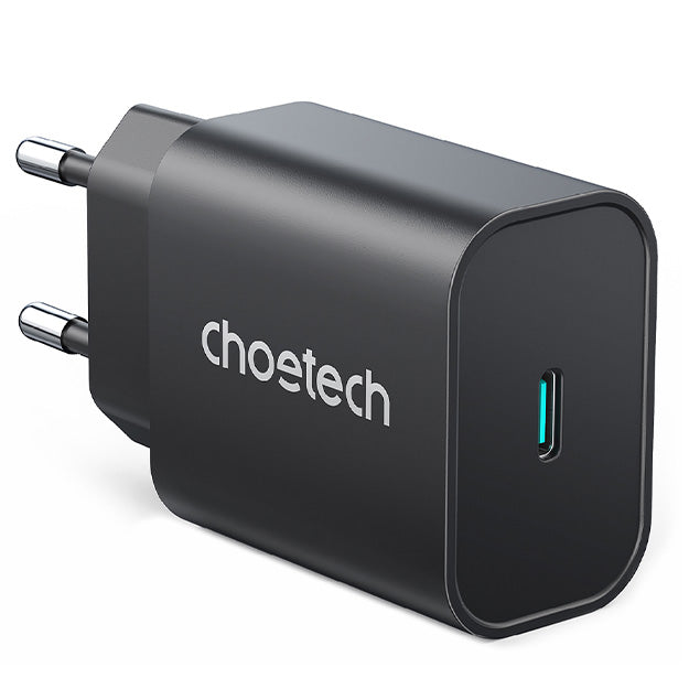 Choetech 10000mAh 22.5W Power Bank + 1 Port 25W Wall Charger – Black