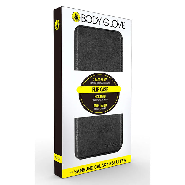 Body Glove Flip Series For Samsung Galaxy S26 ULTRA - Black