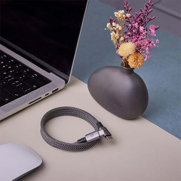 Adam Elements CASA MP100 USB-C To USB-C 240W Magnetic Charging Cable 100cm - Black