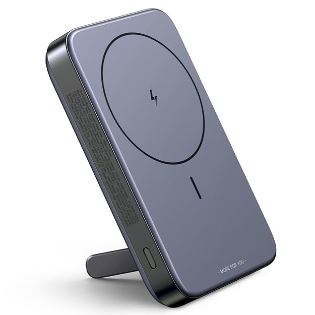 UGreen 10000mAh Magnetic Wireless Power Bank With Kickstand PD20W - Grey