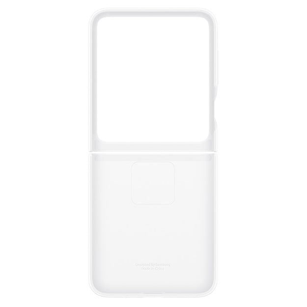 Samsung Silicone Cover With Ring For Samsung Galaxy Z Flip7 FE / Flip6 – White