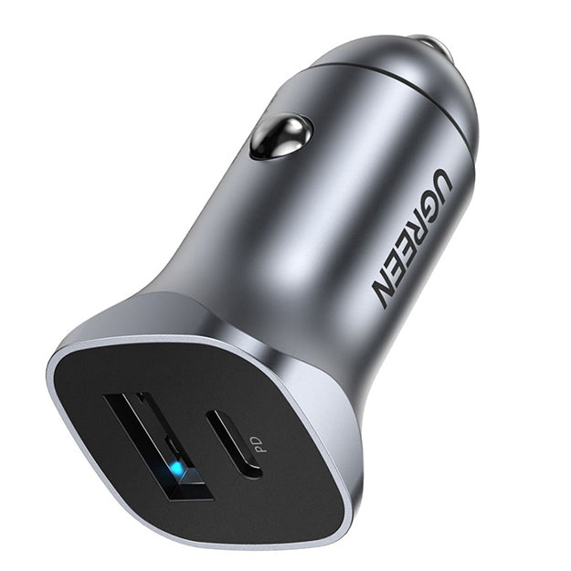 UGreen PD/USB Fast Car Charger - Grey