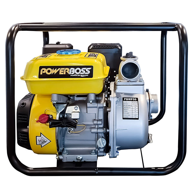 PowerBoss 50mm (2") Petrol Water Pump (PBWP50) - Black & Yellow