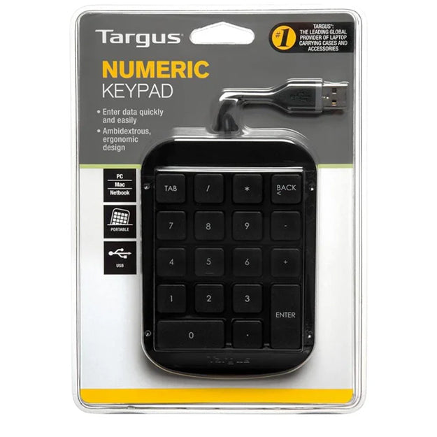 Targus Numeric Keypad USB-A Wired -  Black