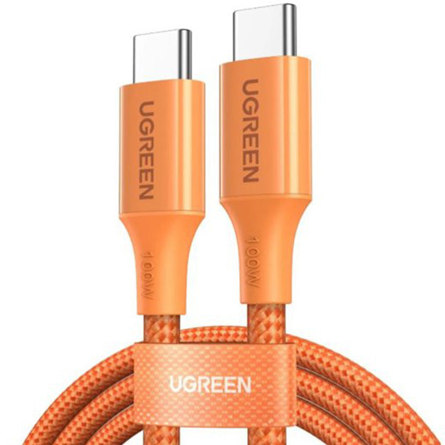 Ugreen Type-C To Type-C Braided Cable 1 Meter 100W - Black