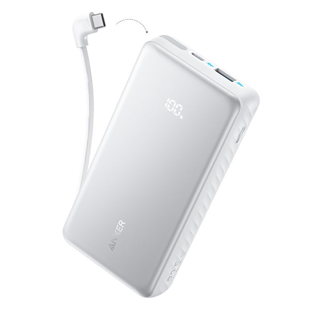 Anker Zolo 20 000mAh 22.5W Fast Charging Power Bank With Type-C Cable - White