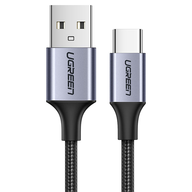 UGreen USB To Type-C Braided Cable 2m - Black