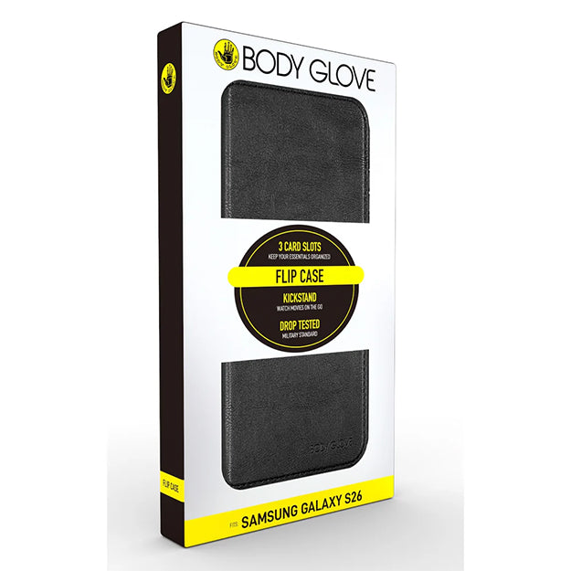 Body Glove Flip Series For Samsung Galaxy S26 - Black