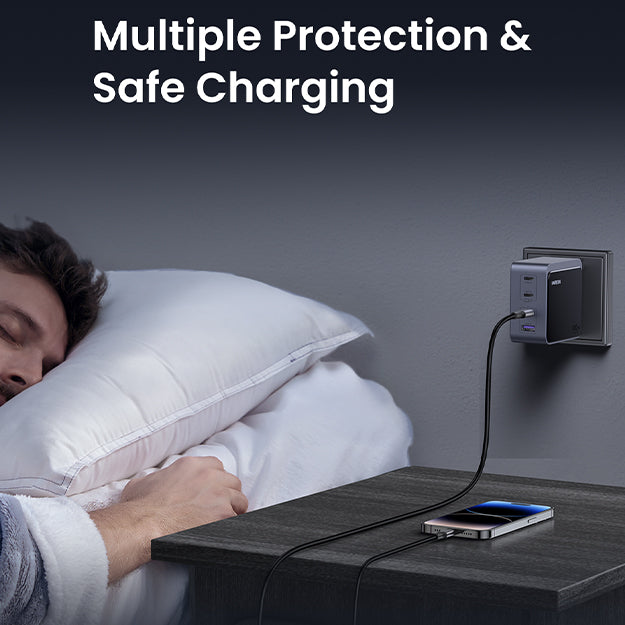 UGreen Nexode 4 Port PD/USB Wall Charger - Grey