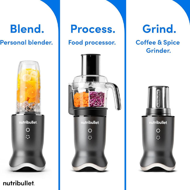 Nutribullet Ultra Plus+ 1200W 3-in-1 Compact Kitchen System - Black