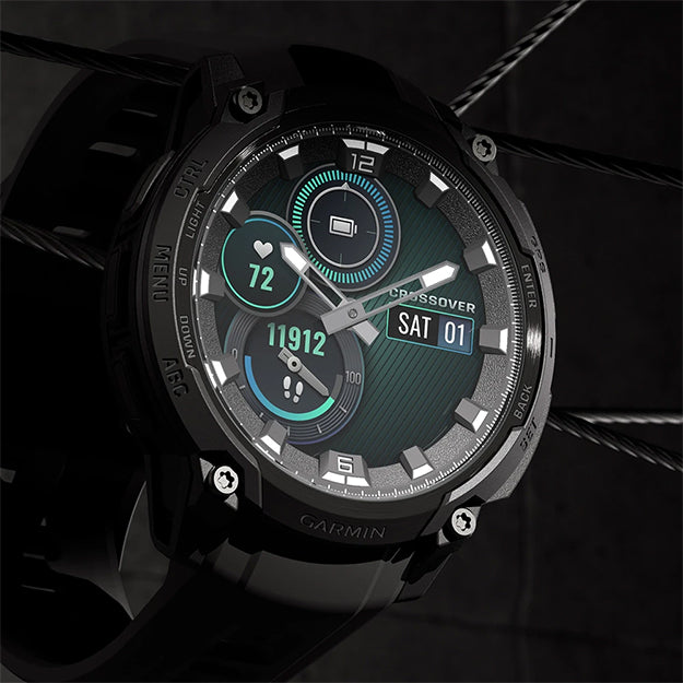 Garmin Instinct Crossover AMOLED Rugged Hybrid GPS Smartwatch