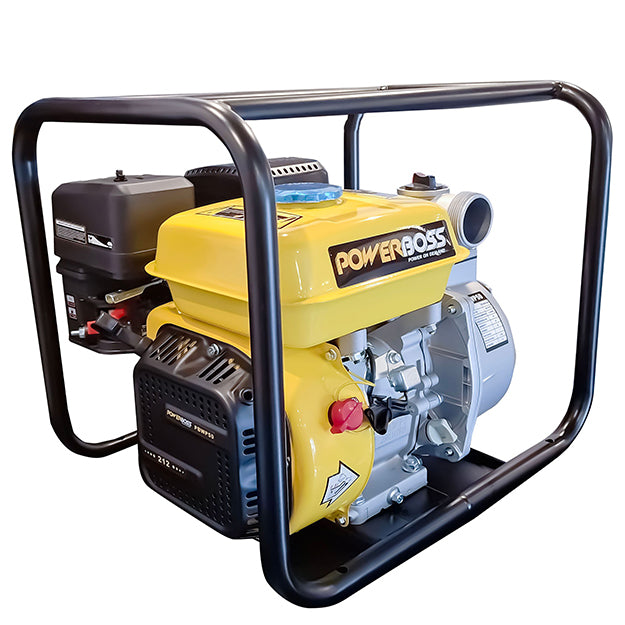 PowerBoss 50mm (2") Petrol Water Pump (PBWP50) - Black & Yellow