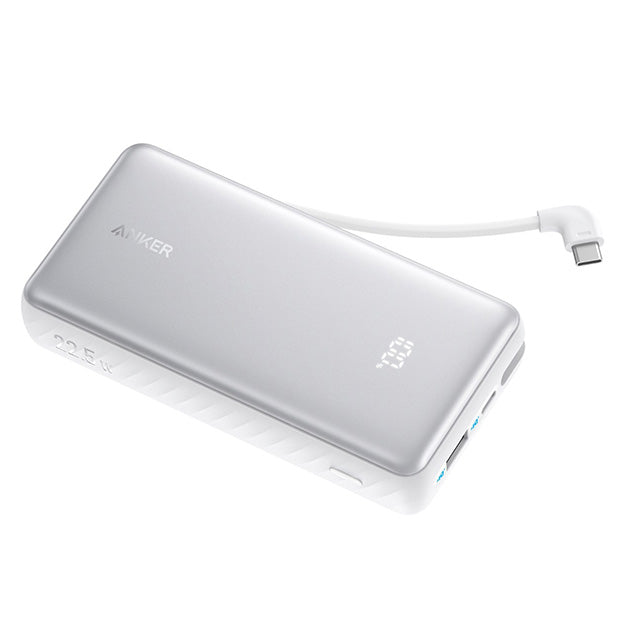 Anker Zolo 10 000mAh 22.5W Fast Charging Power Bank With Type C Cable - White